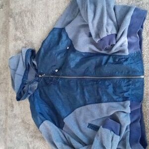 Cheryl Tiegs vintage blue nylon and thermal jacket